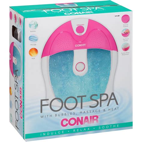 conair foot spa with bubbles massage & heat